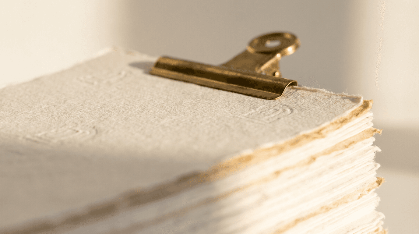 Hands reviewing a comprehensive brand guideline document